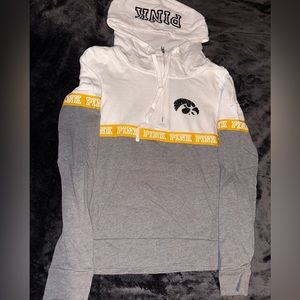Victoria’s Secret PINK Iowa Hawkeyes Quarter Zip Sweatshirt